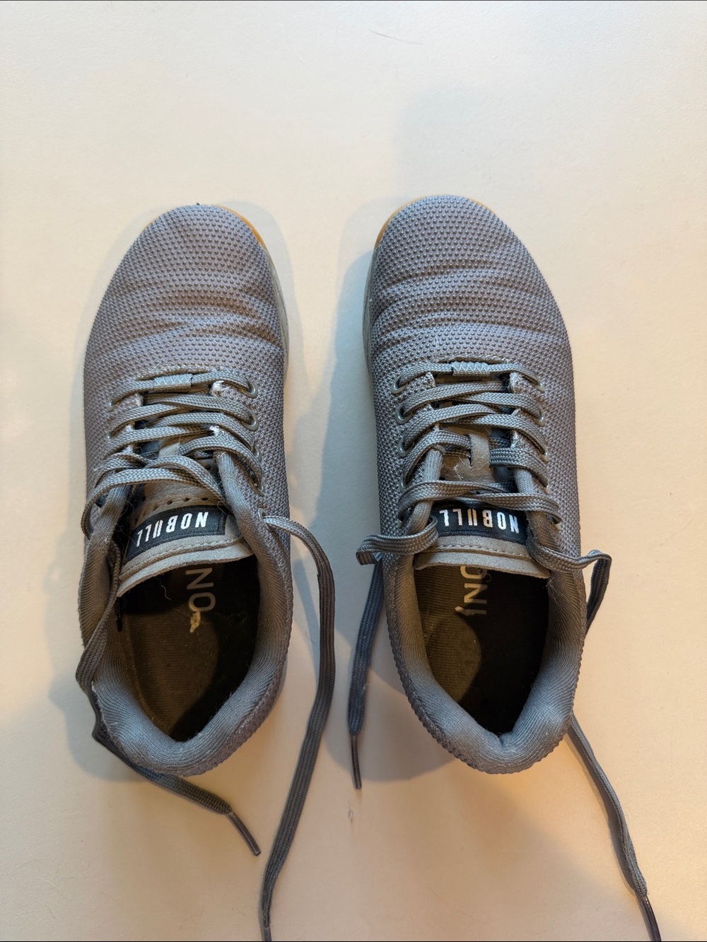 NOBULL women's Grey Knit Trainer - Lightweight Athletic Shoe